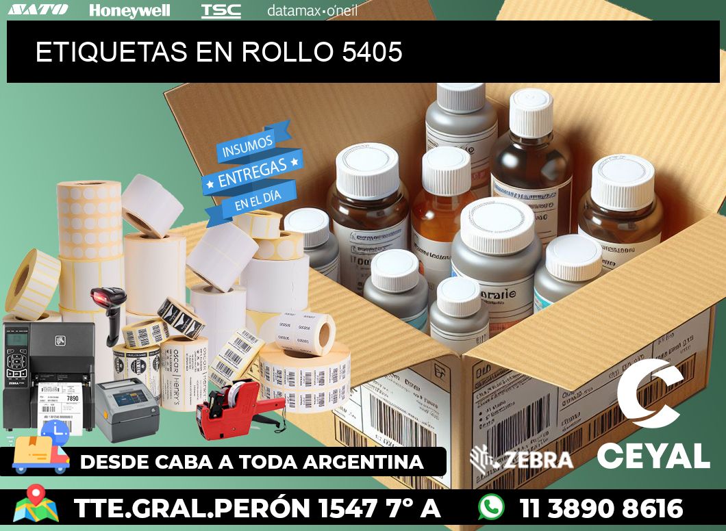 ETIQUETAS EN ROLLO 5405