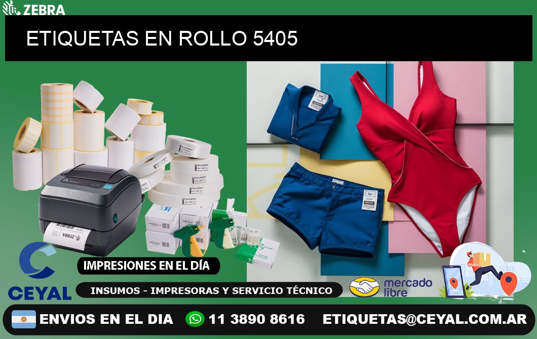 ETIQUETAS EN ROLLO 5405