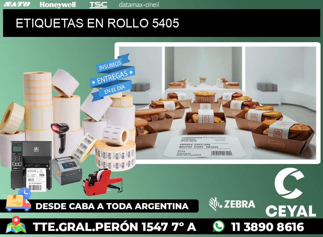 ETIQUETAS EN ROLLO 5405
