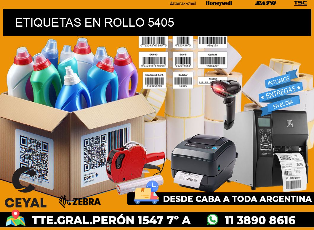 ETIQUETAS EN ROLLO 5405