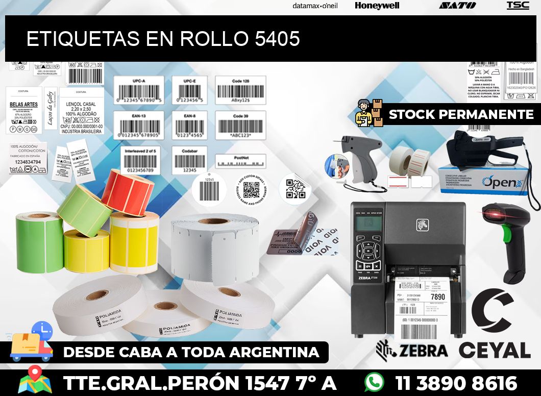 ETIQUETAS EN ROLLO 5405