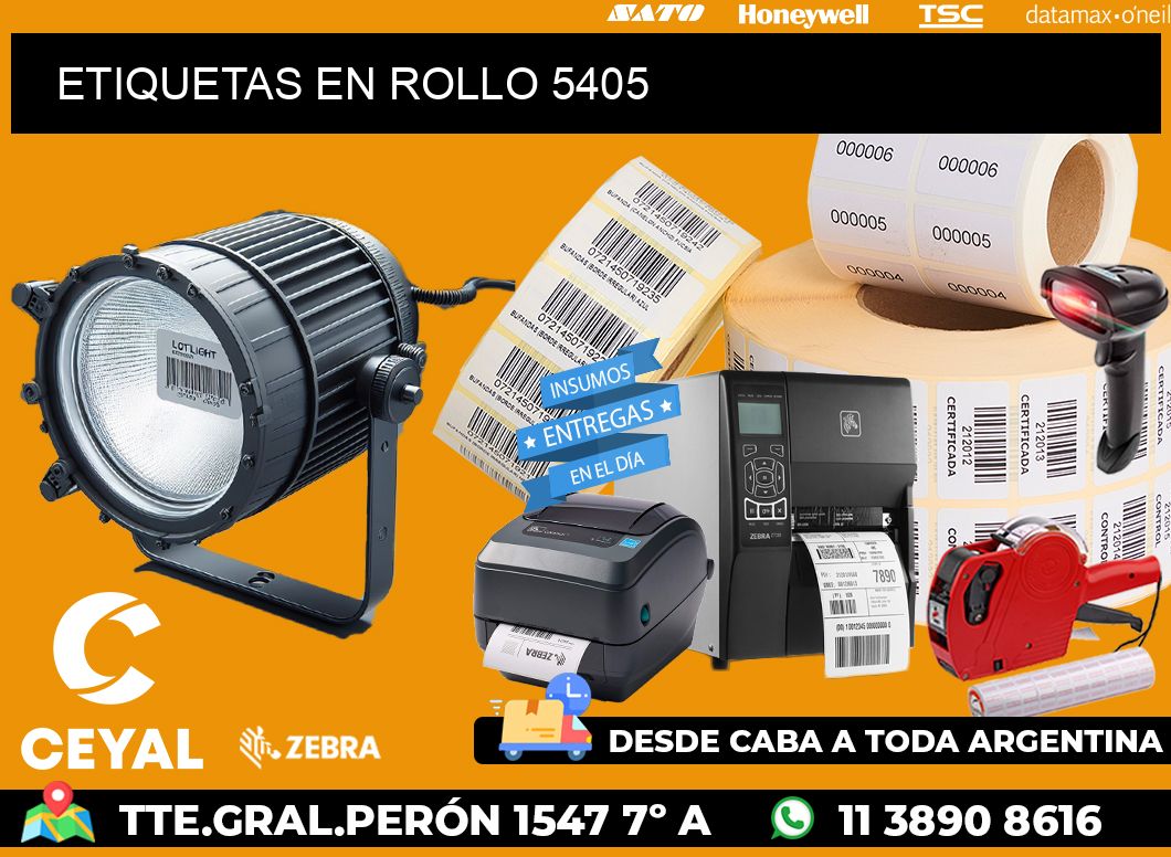 ETIQUETAS EN ROLLO 5405