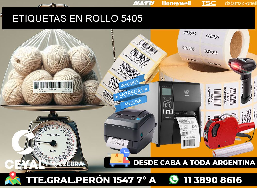 ETIQUETAS EN ROLLO 5405