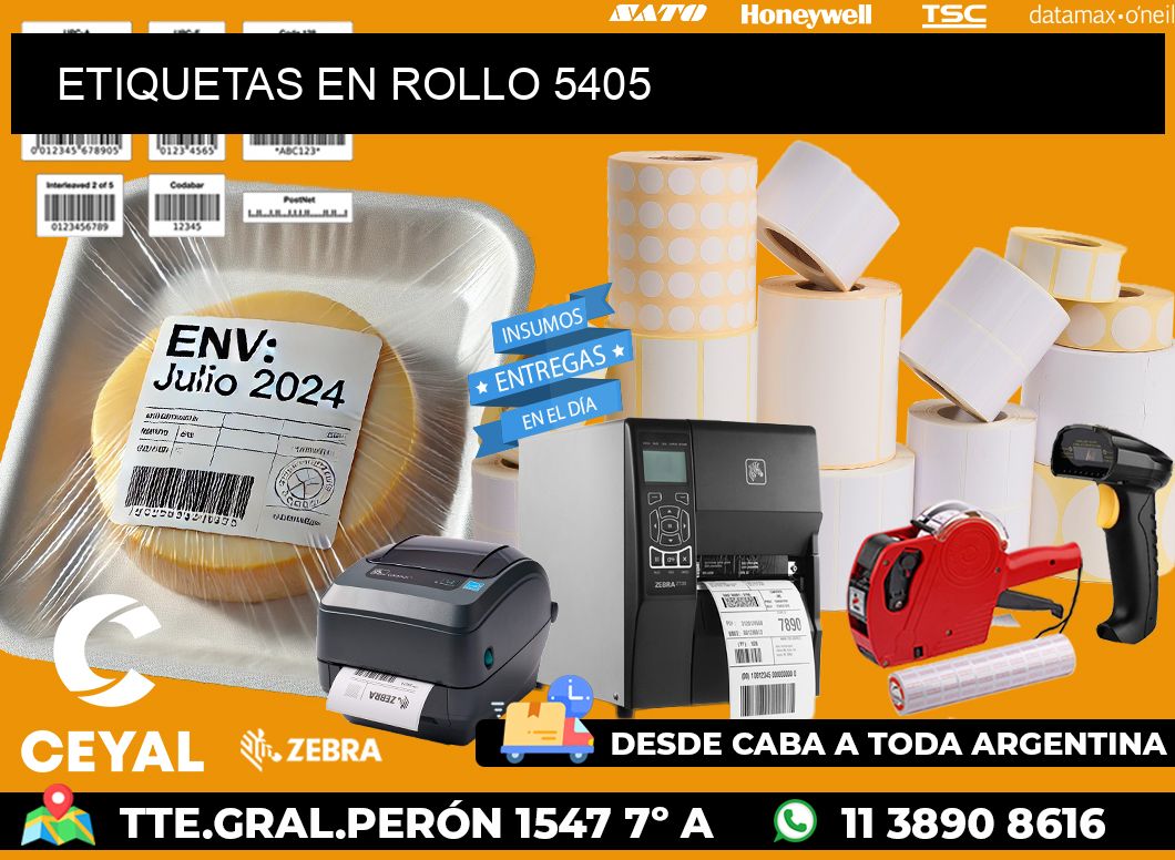 ETIQUETAS EN ROLLO 5405