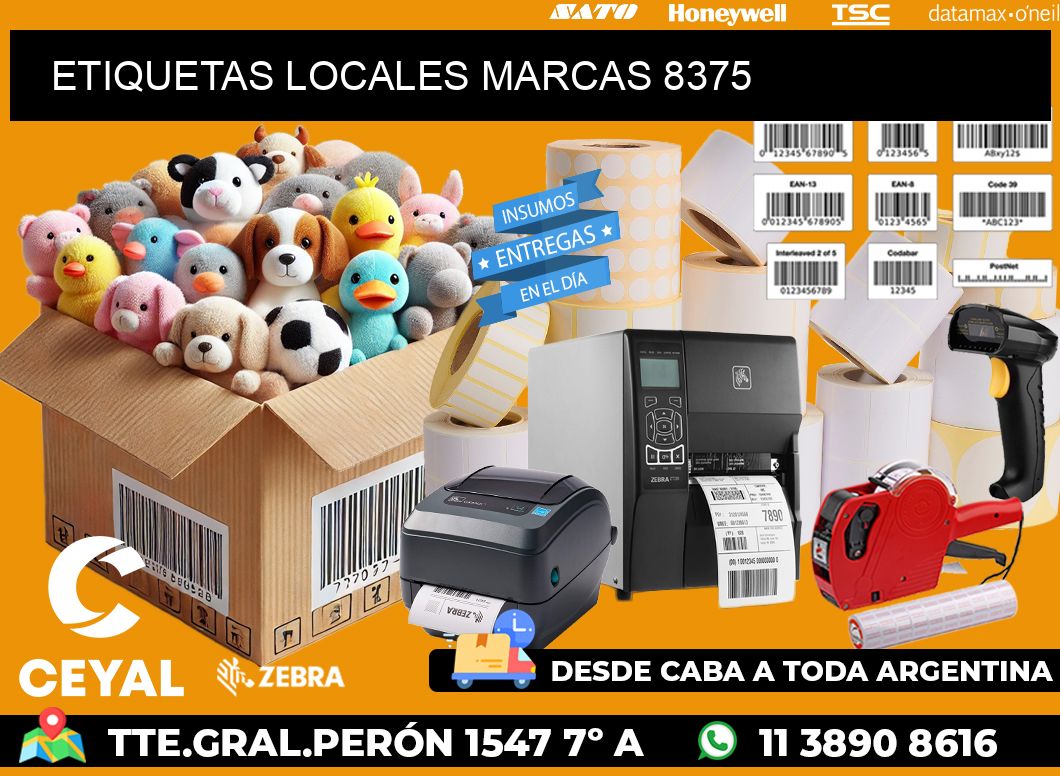 ETIQUETAS LOCALES MARCAS 8375