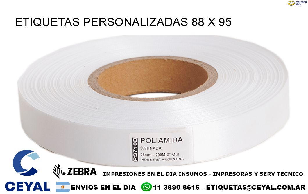 ETIQUETAS PERSONALIZADAS 88 x 95