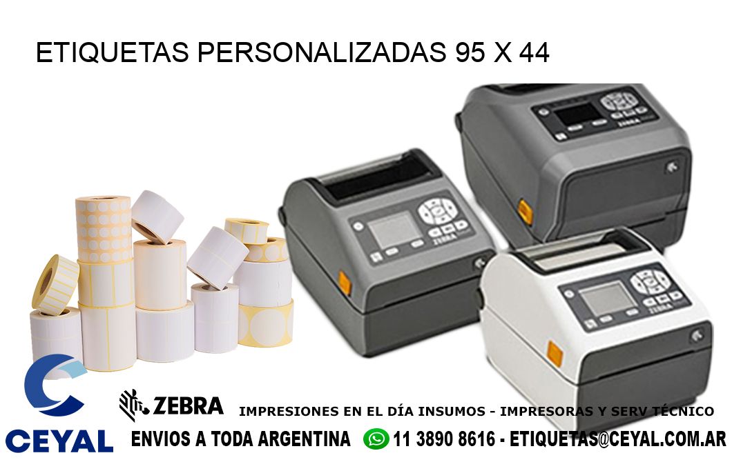 ETIQUETAS PERSONALIZADAS 95 x 44