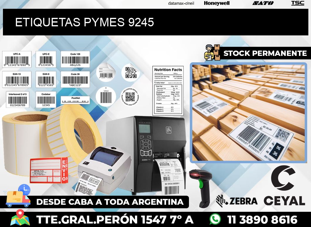 ETIQUETAS PYMES 9245