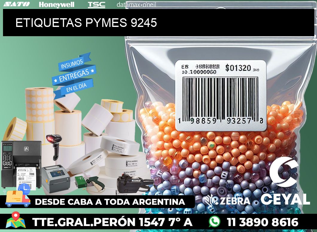 ETIQUETAS PYMES 9245