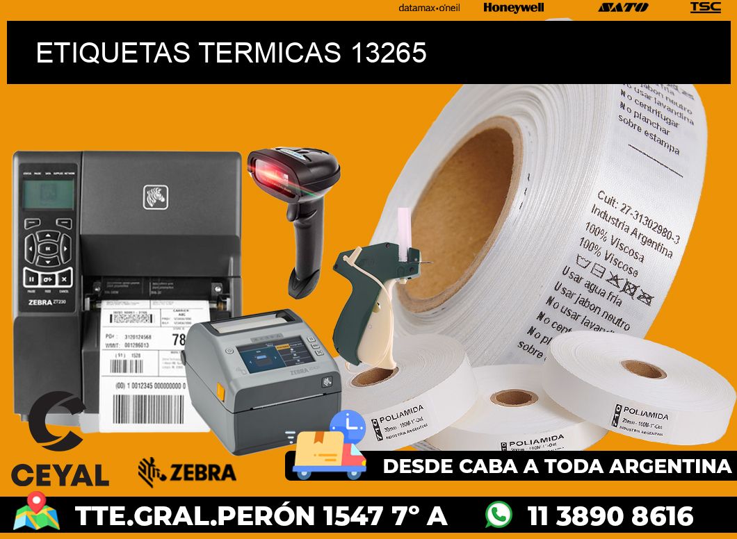 ETIQUETAS TERMICAS 13265