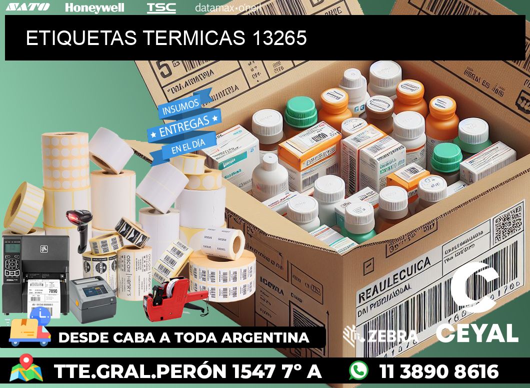 ETIQUETAS TERMICAS 13265