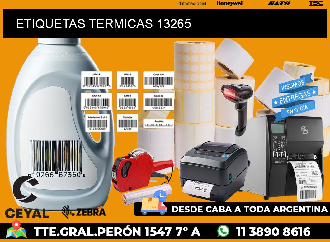 ETIQUETAS TERMICAS 13265