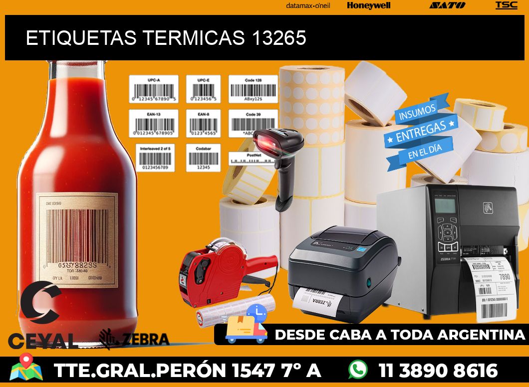 ETIQUETAS TERMICAS 13265