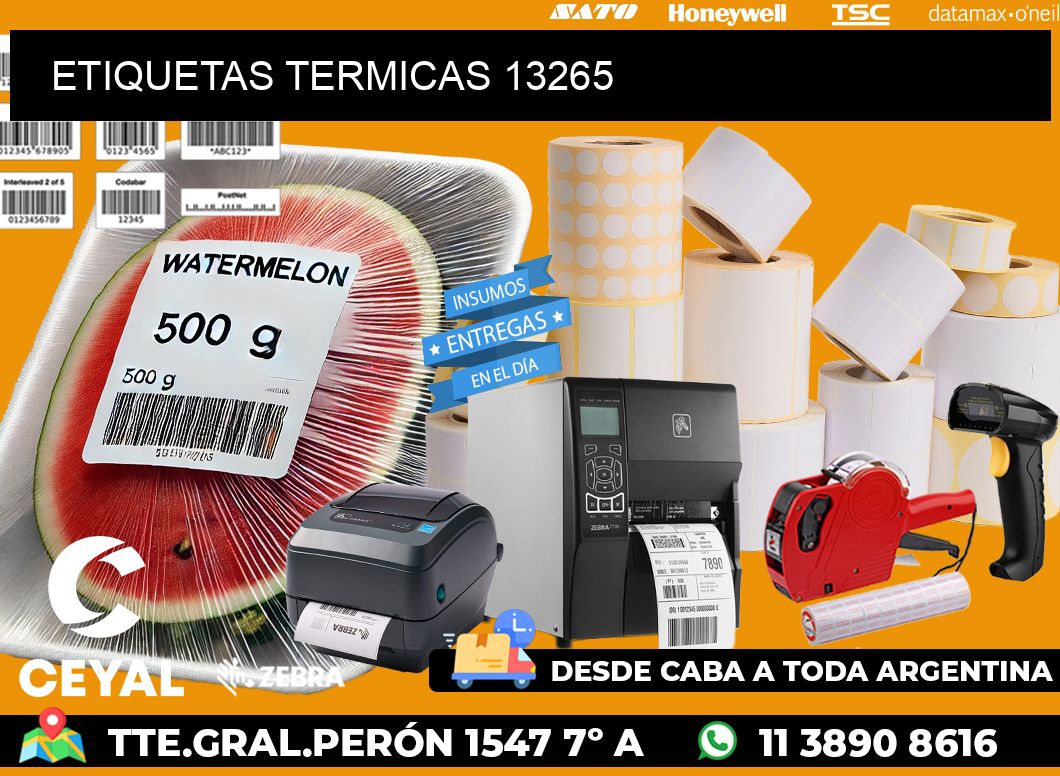 ETIQUETAS TERMICAS 13265
