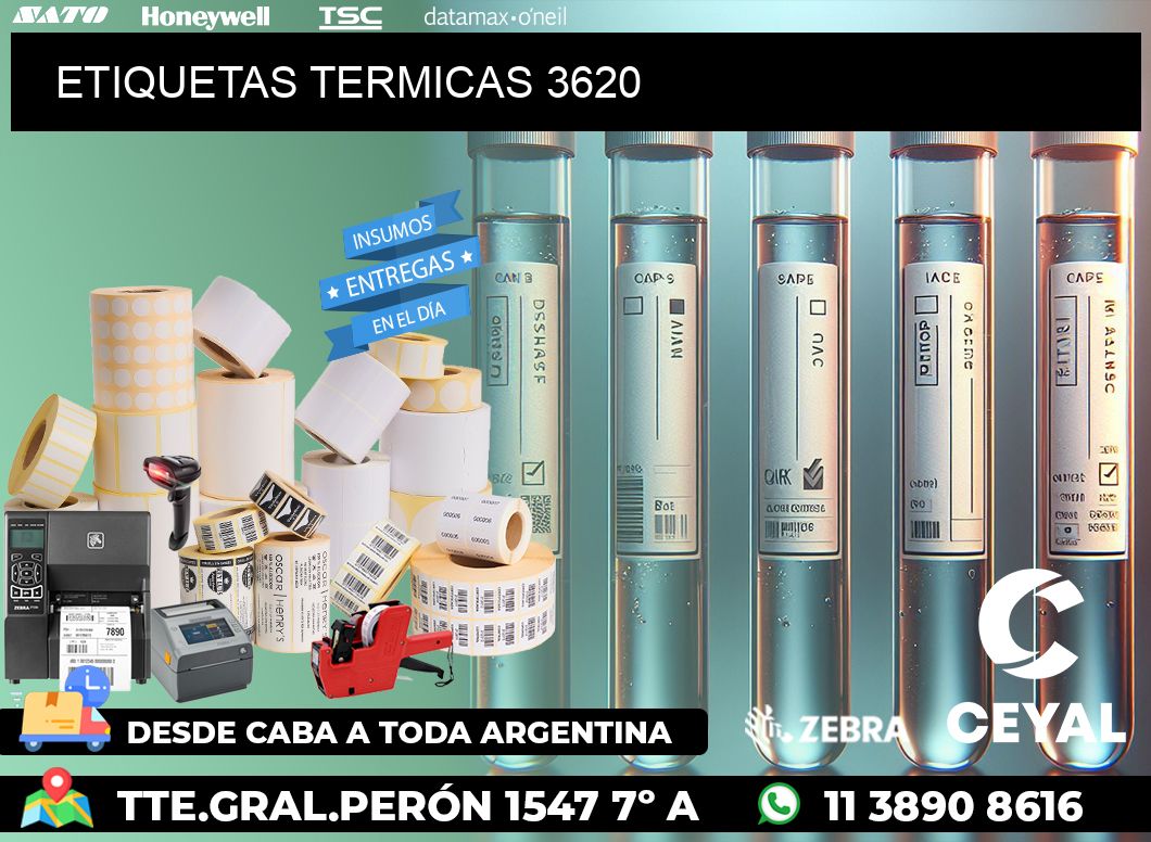ETIQUETAS TERMICAS 3620