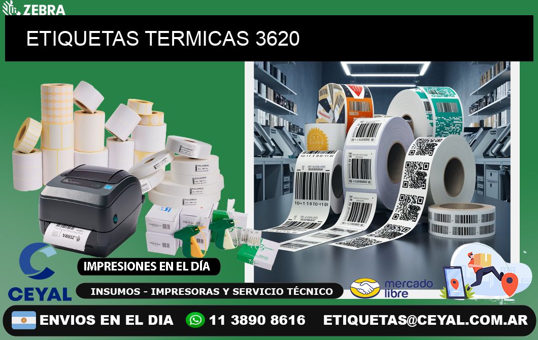 ETIQUETAS TERMICAS 3620