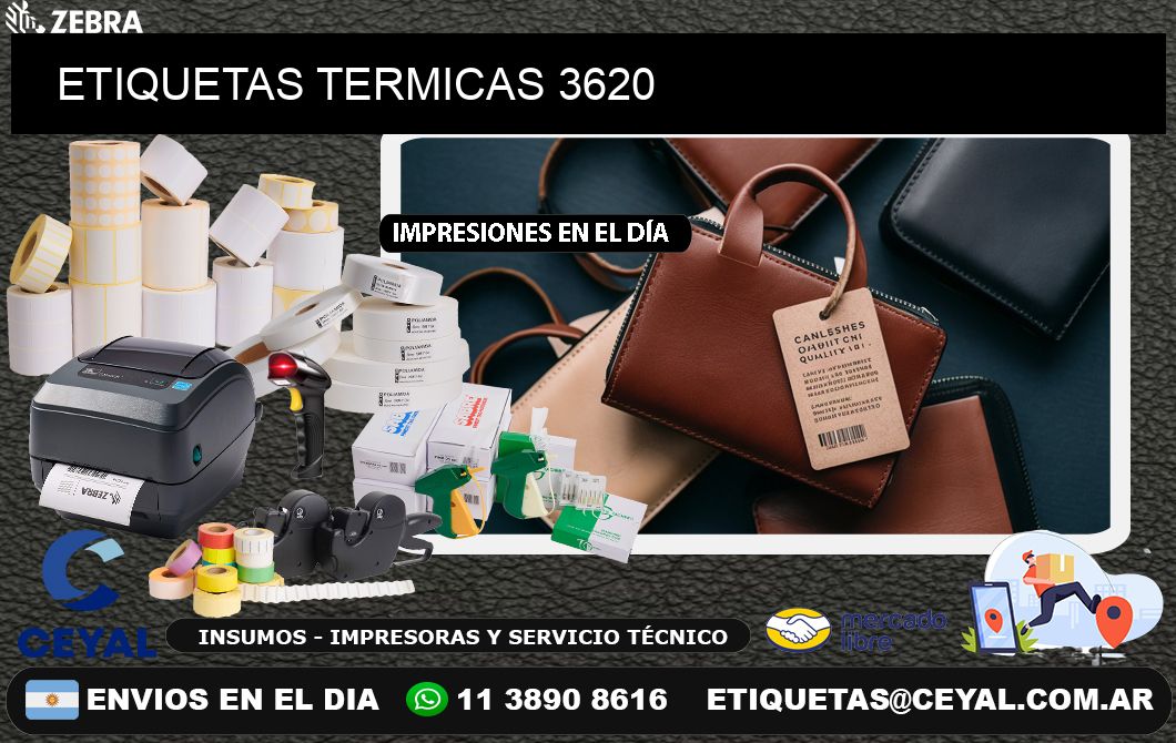 ETIQUETAS TERMICAS 3620