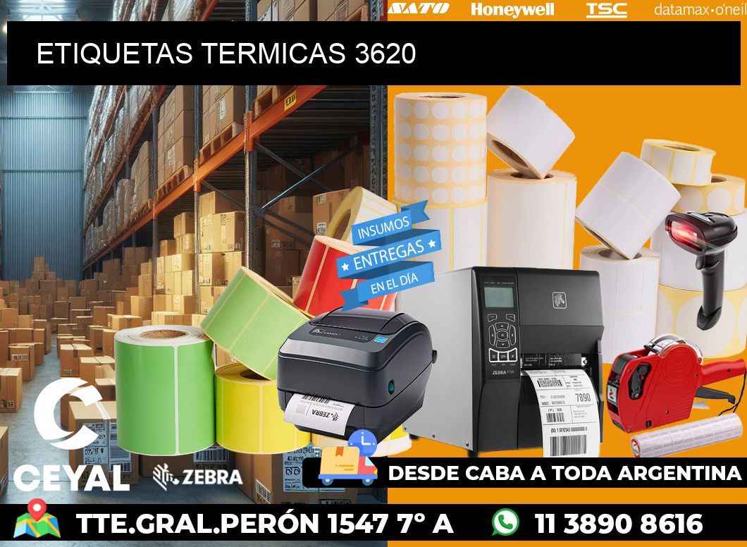 ETIQUETAS TERMICAS 3620