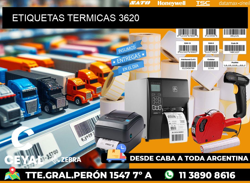 ETIQUETAS TERMICAS 3620