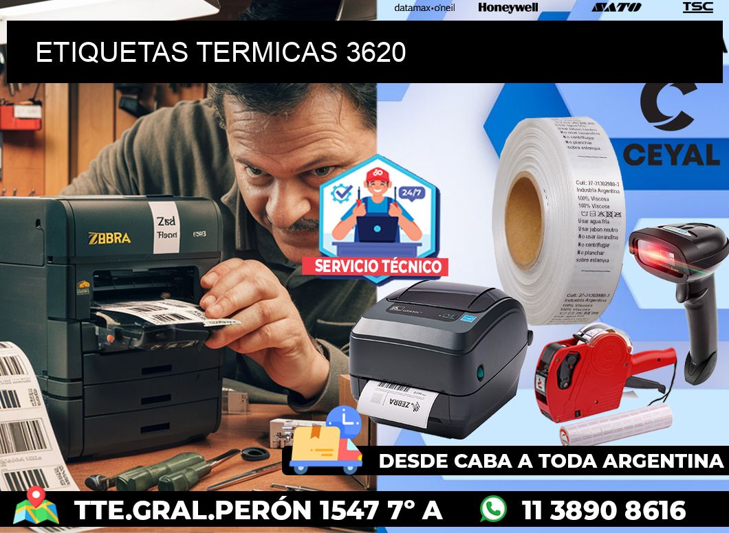 ETIQUETAS TERMICAS 3620