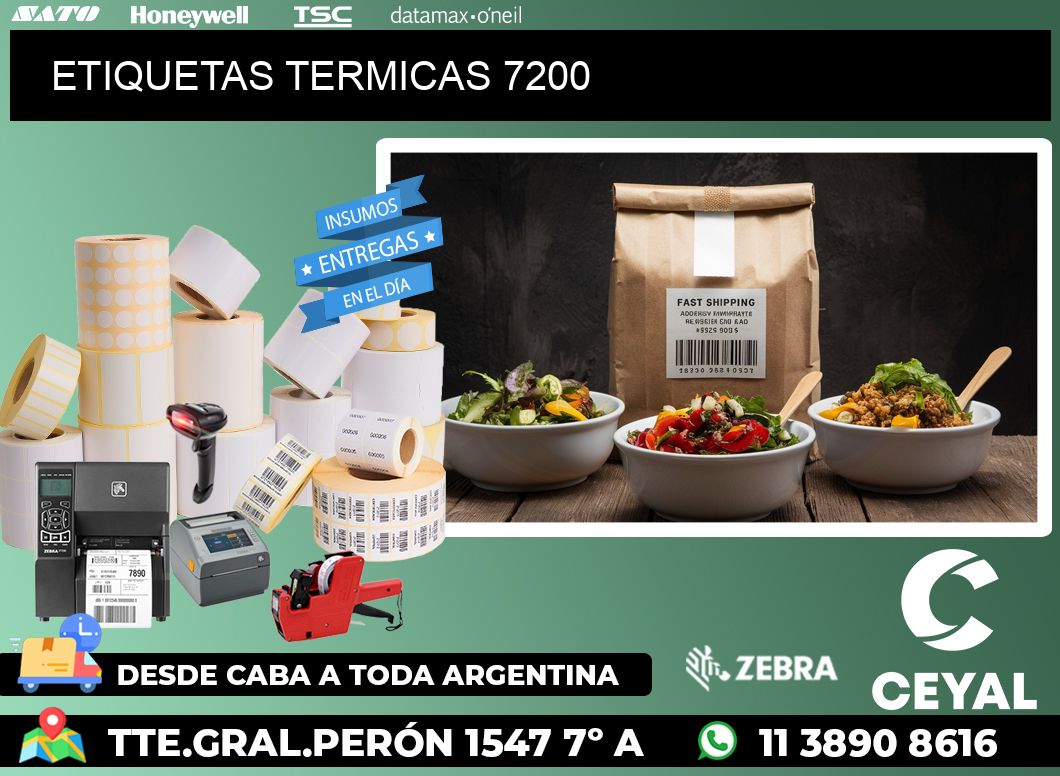 ETIQUETAS TERMICAS 7200