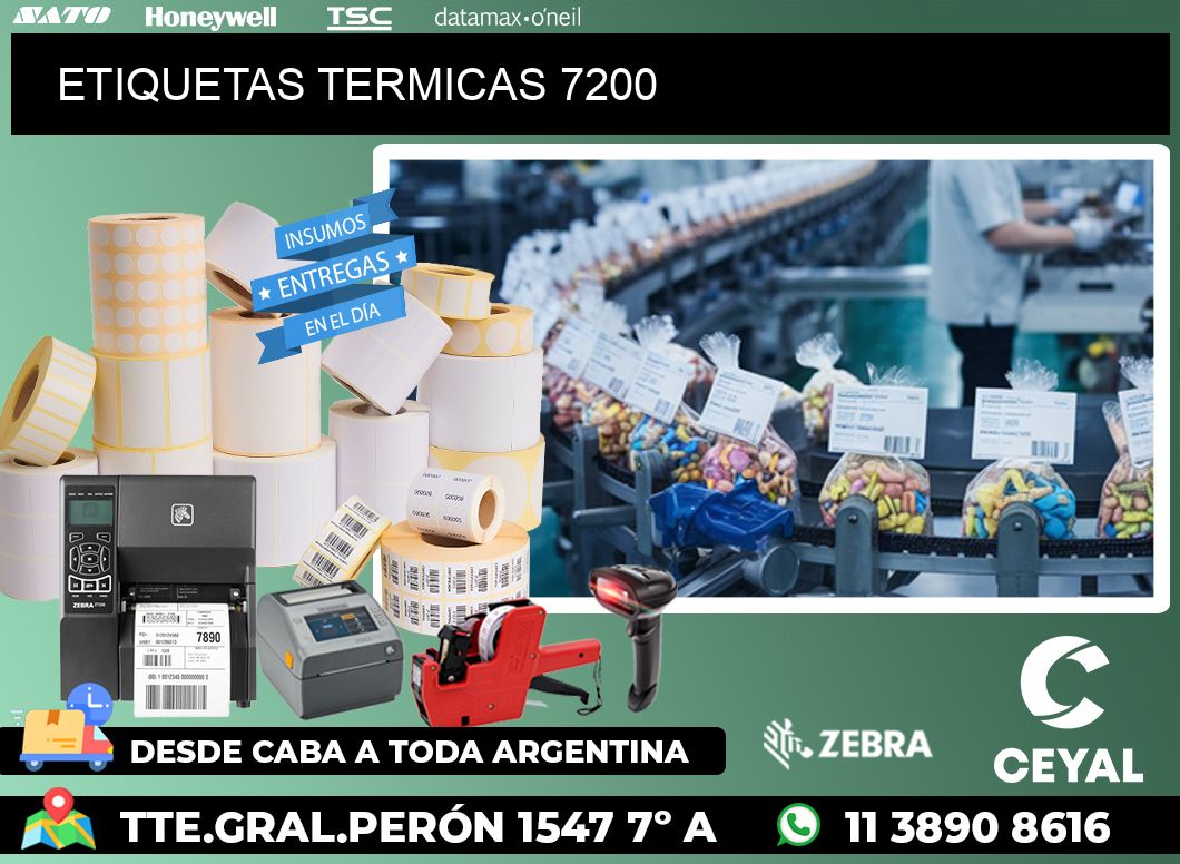 ETIQUETAS TERMICAS 7200