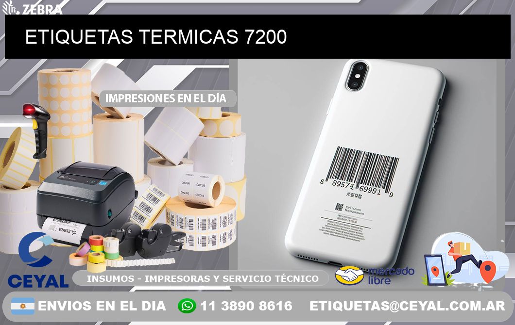 ETIQUETAS TERMICAS 7200
