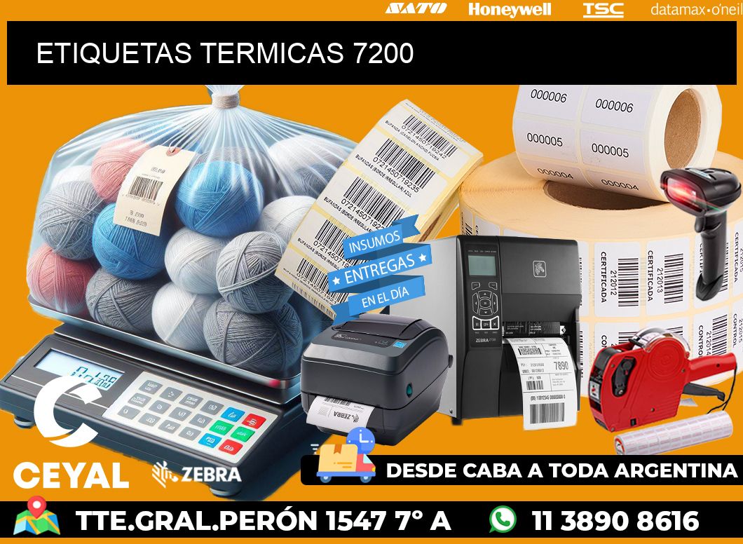 ETIQUETAS TERMICAS 7200