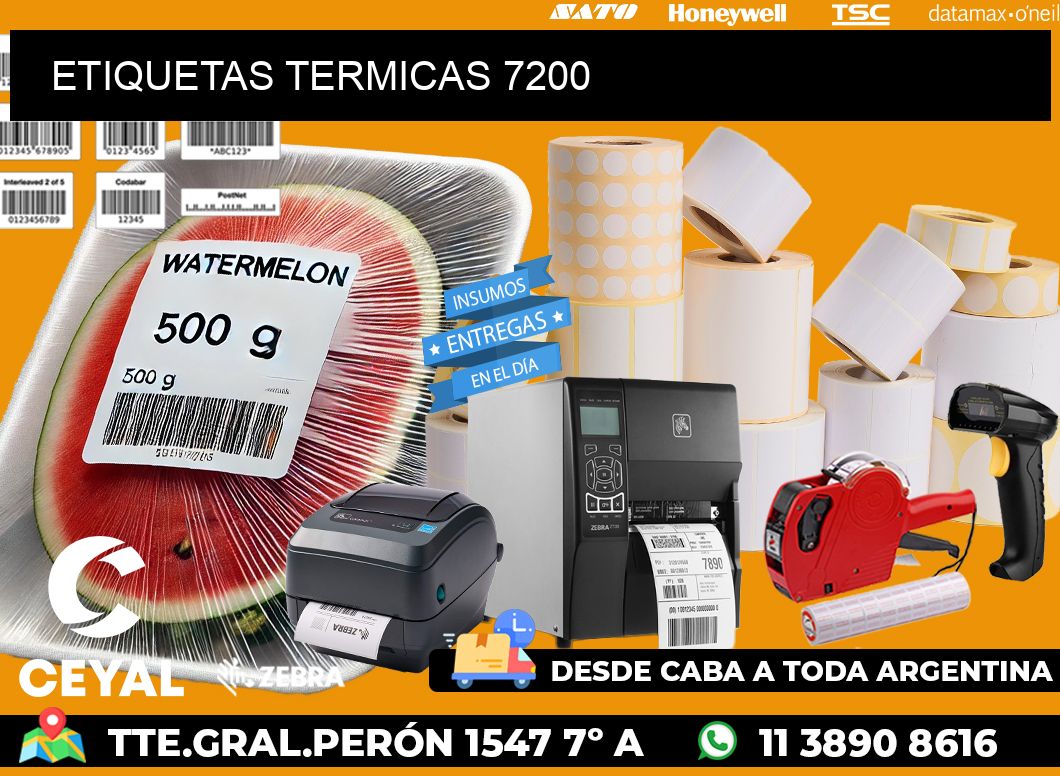 ETIQUETAS TERMICAS 7200