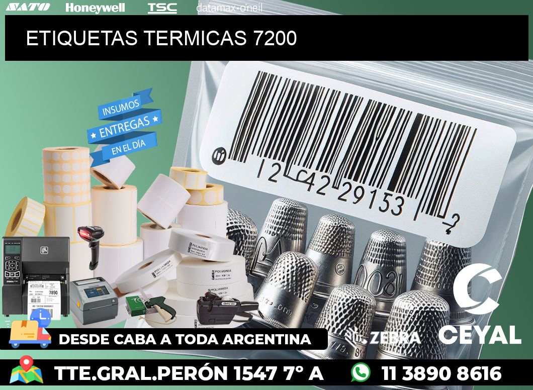 ETIQUETAS TERMICAS 7200