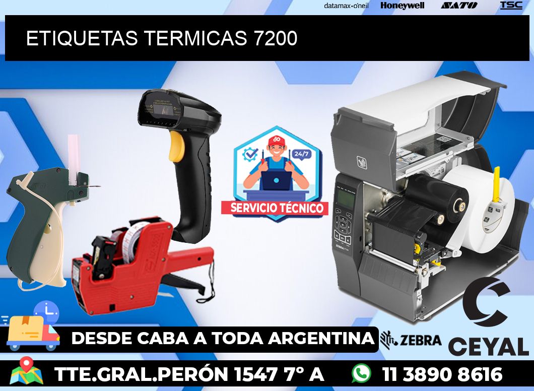 ETIQUETAS TERMICAS 7200