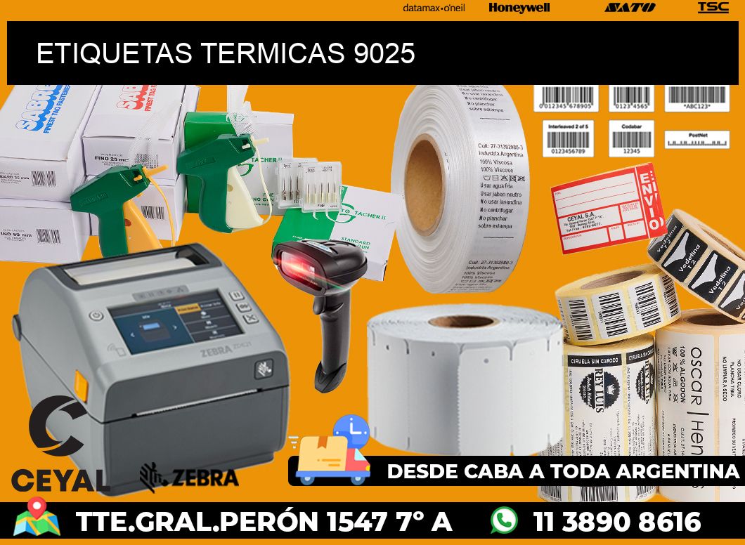 ETIQUETAS TERMICAS 9025