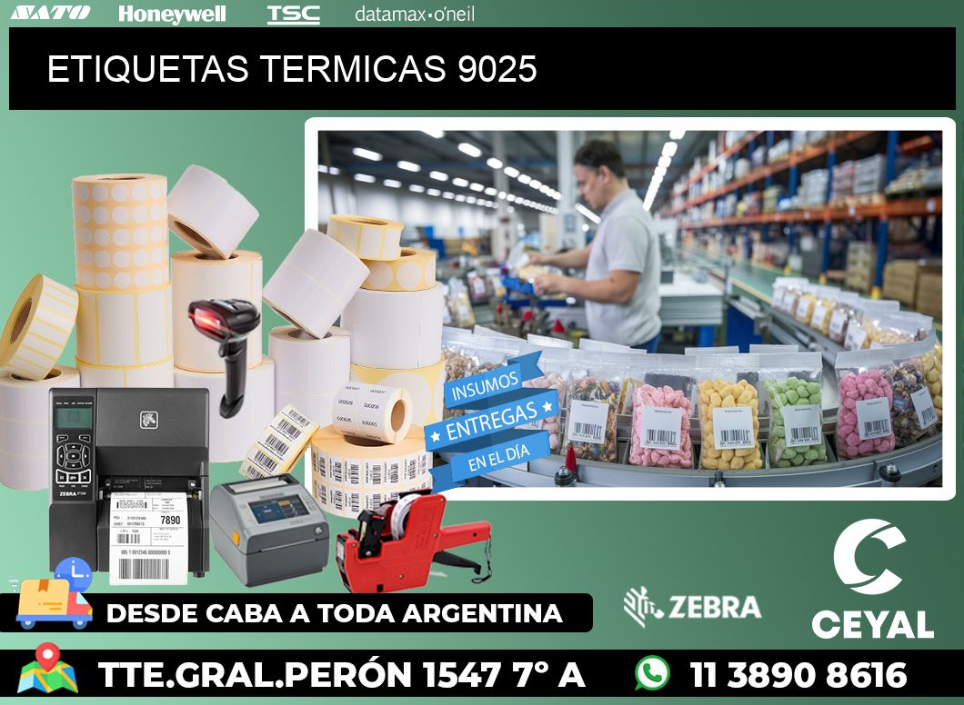 ETIQUETAS TERMICAS 9025