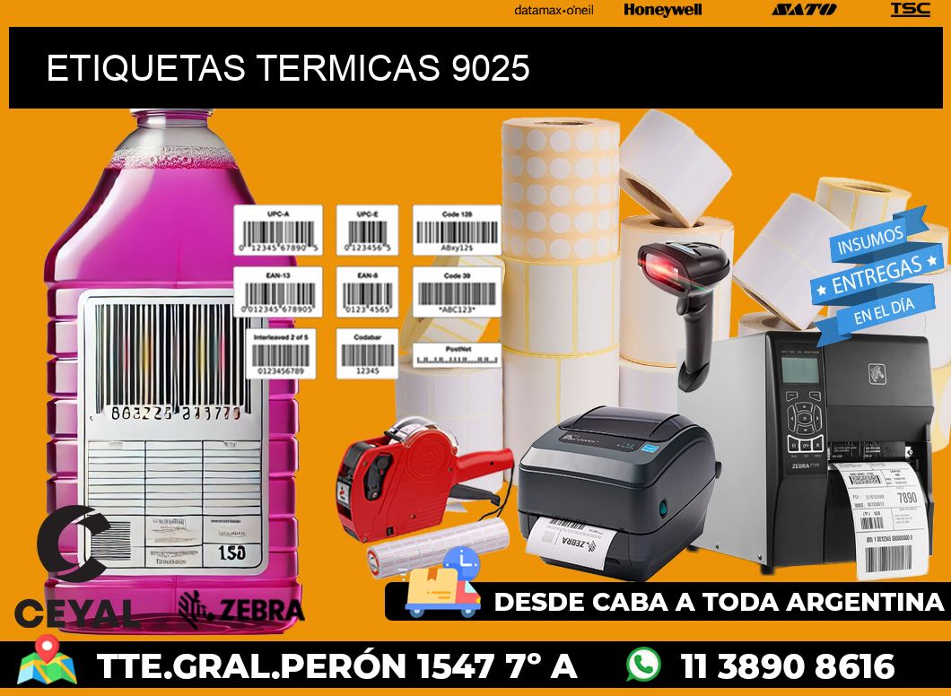 ETIQUETAS TERMICAS 9025