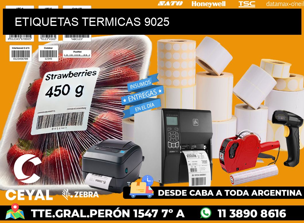 ETIQUETAS TERMICAS 9025