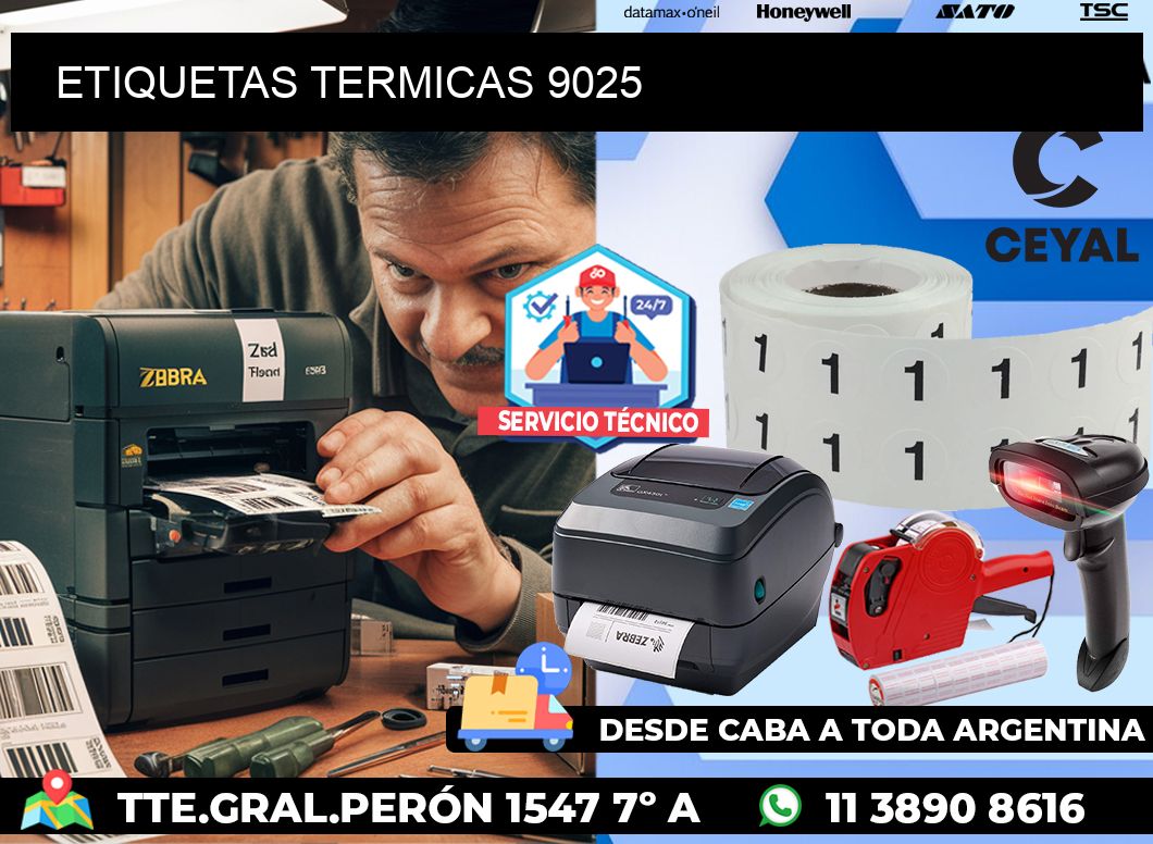 ETIQUETAS TERMICAS 9025
