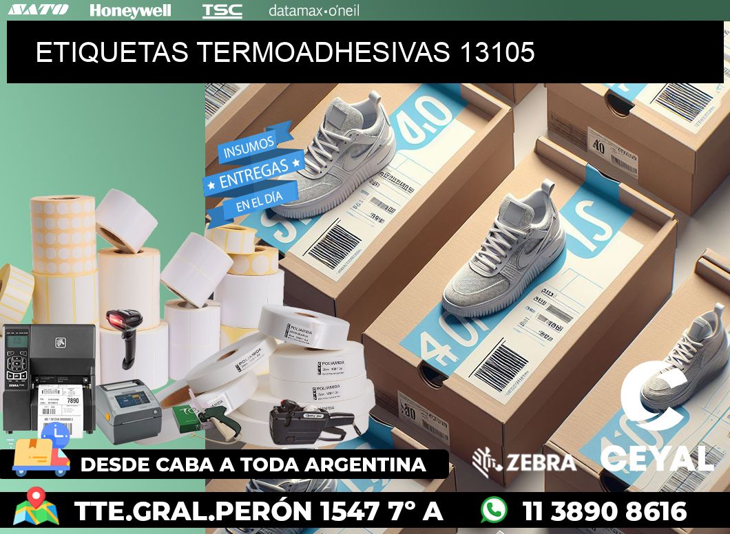 ETIQUETAS TERMOADHESIVAS 13105