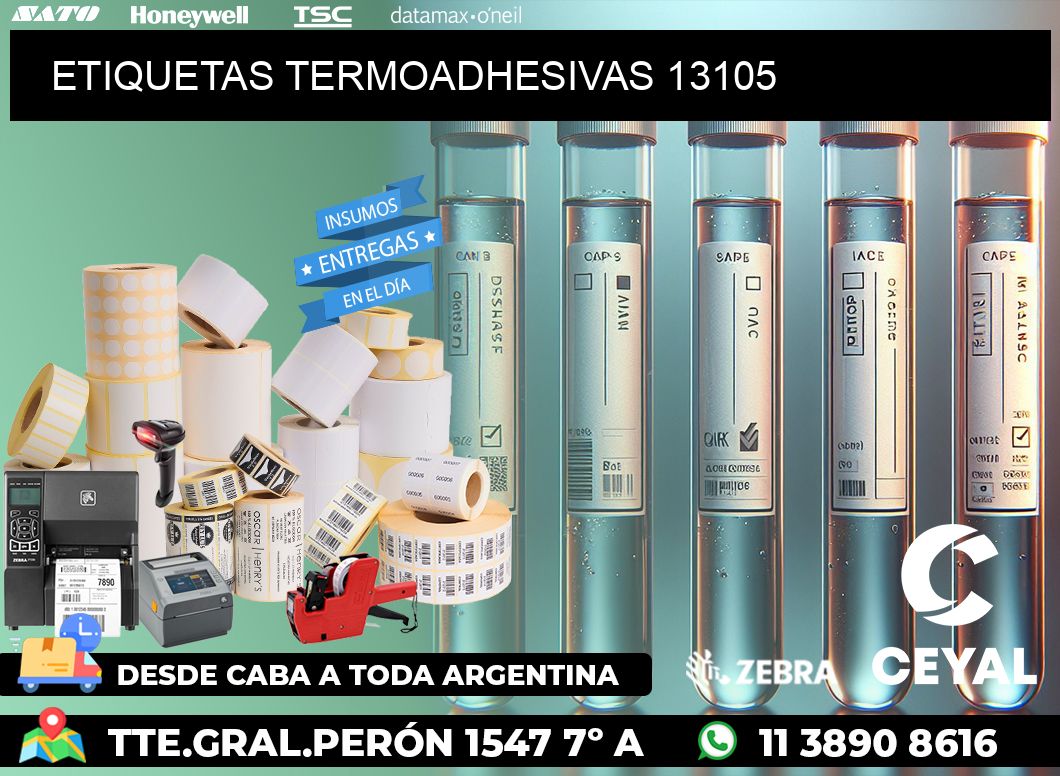 ETIQUETAS TERMOADHESIVAS 13105