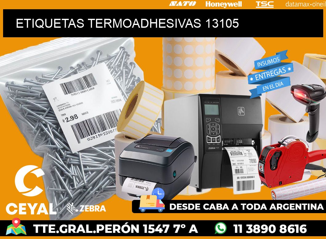 ETIQUETAS TERMOADHESIVAS 13105