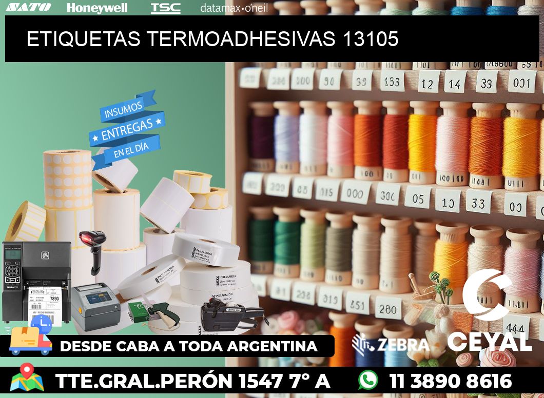 ETIQUETAS TERMOADHESIVAS 13105