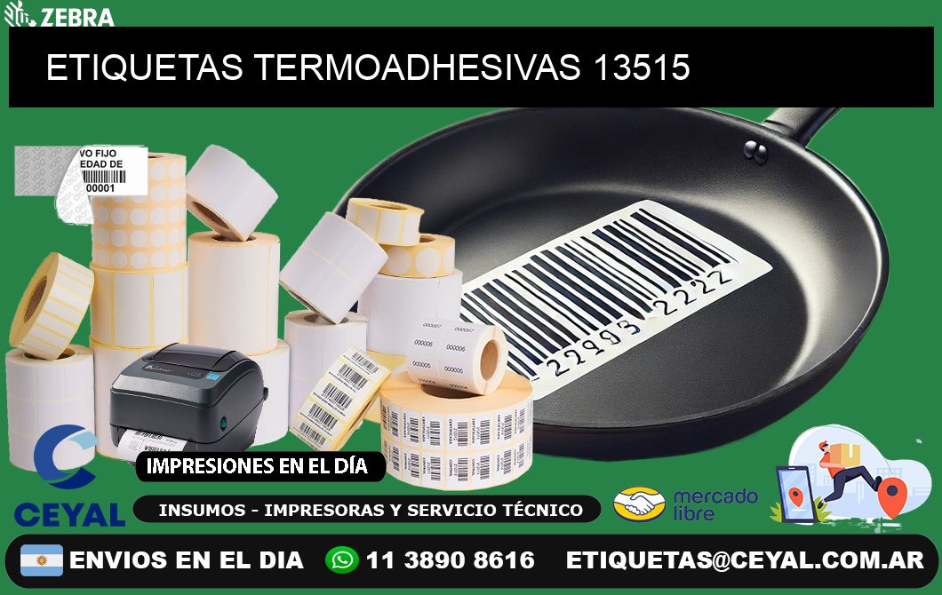 ETIQUETAS TERMOADHESIVAS 13515