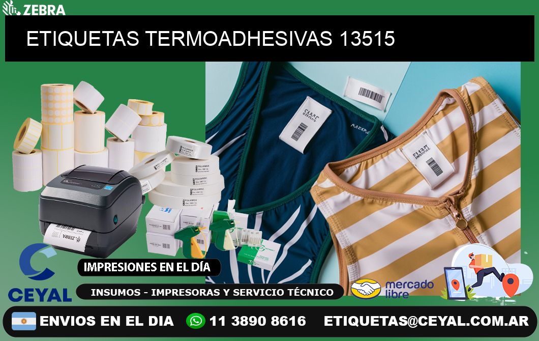 ETIQUETAS TERMOADHESIVAS 13515
