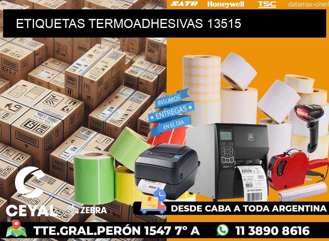 ETIQUETAS TERMOADHESIVAS 13515