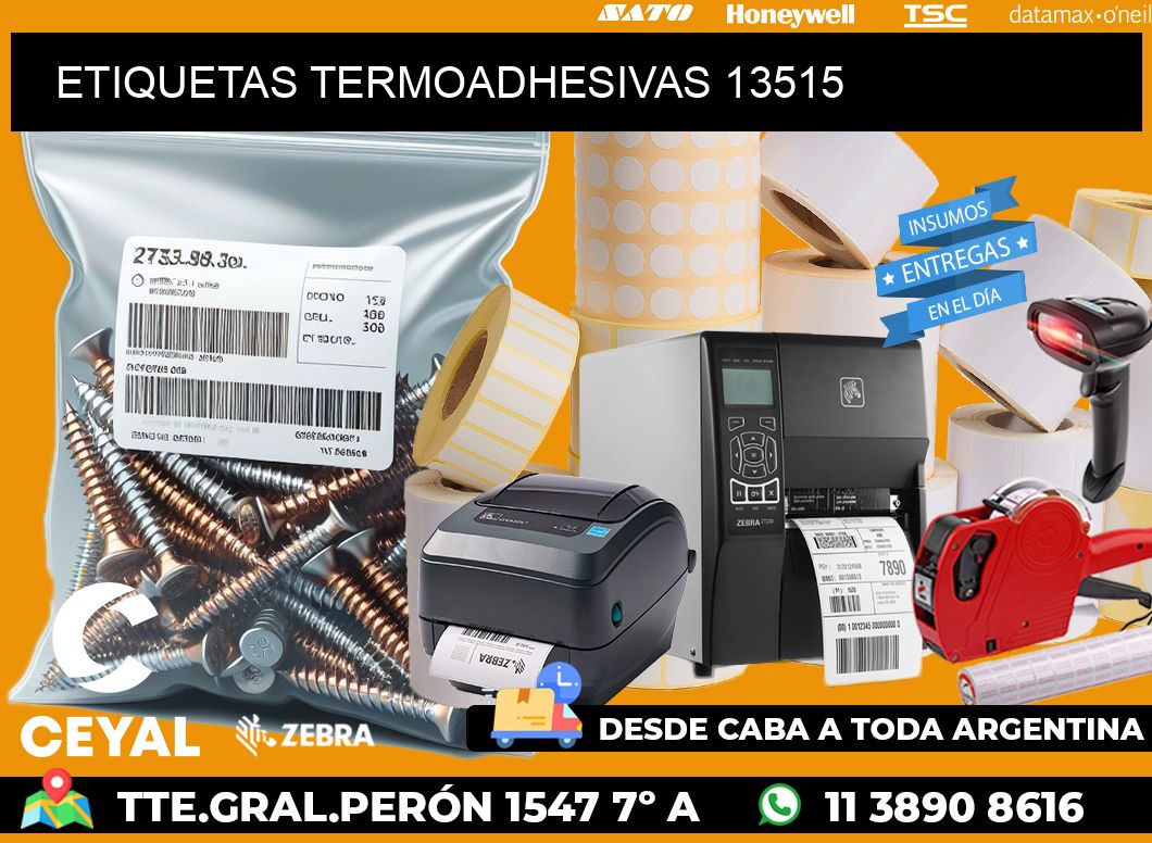 ETIQUETAS TERMOADHESIVAS 13515