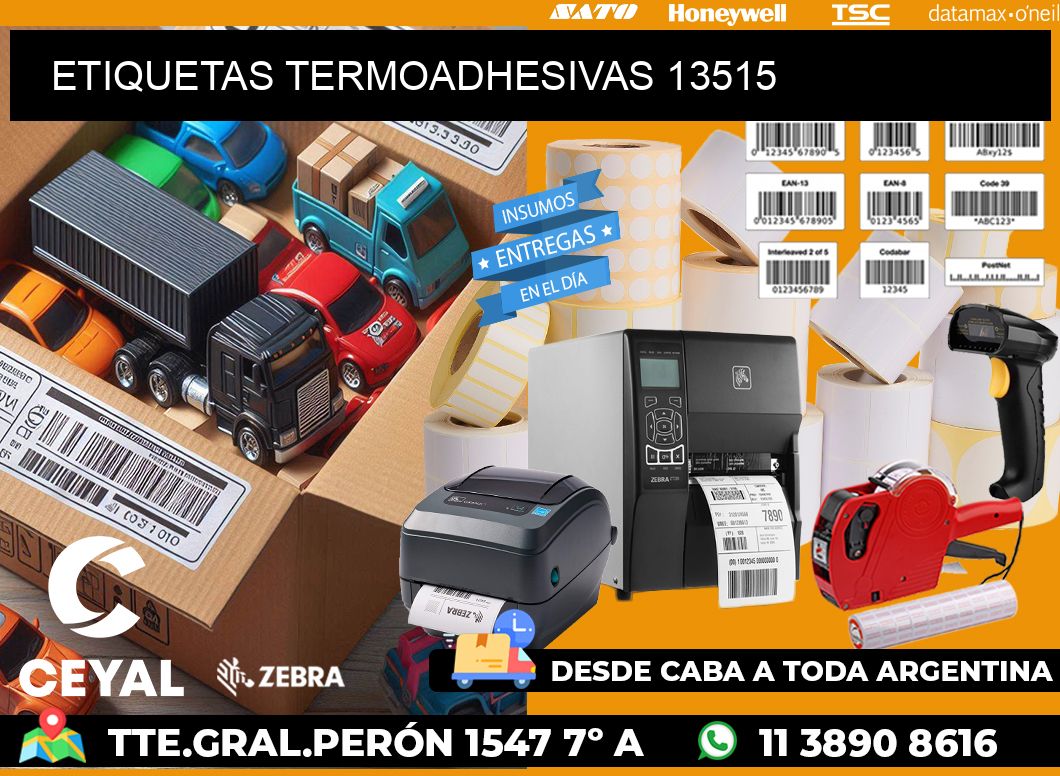 ETIQUETAS TERMOADHESIVAS 13515