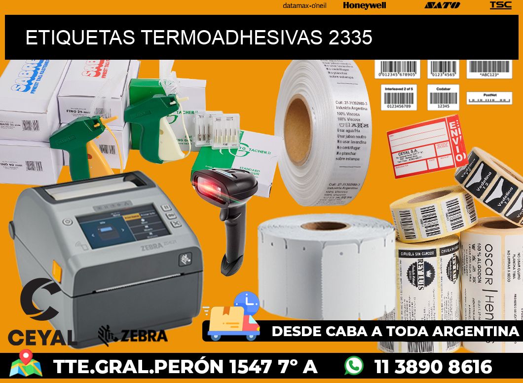 ETIQUETAS TERMOADHESIVAS 2335
