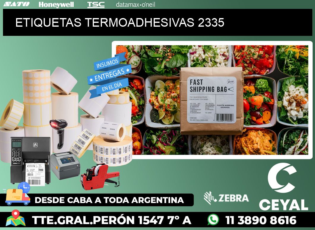 ETIQUETAS TERMOADHESIVAS 2335