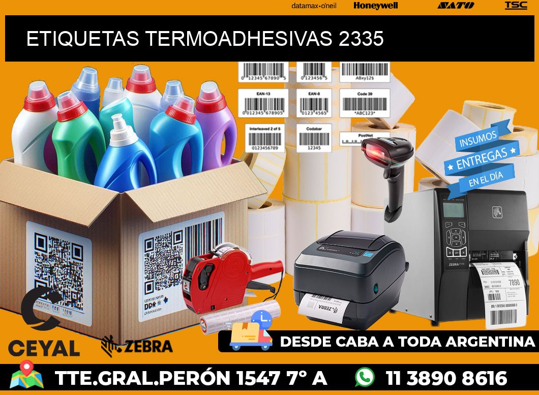 ETIQUETAS TERMOADHESIVAS 2335