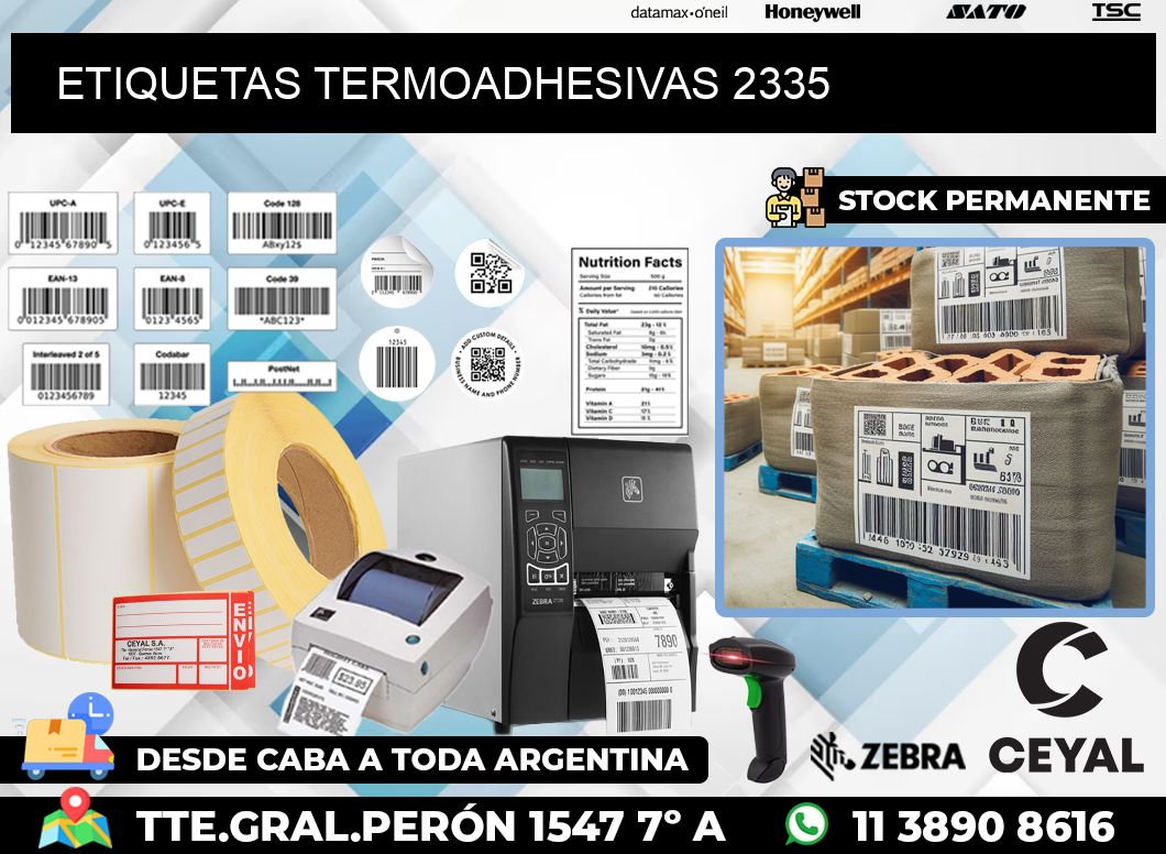 ETIQUETAS TERMOADHESIVAS 2335