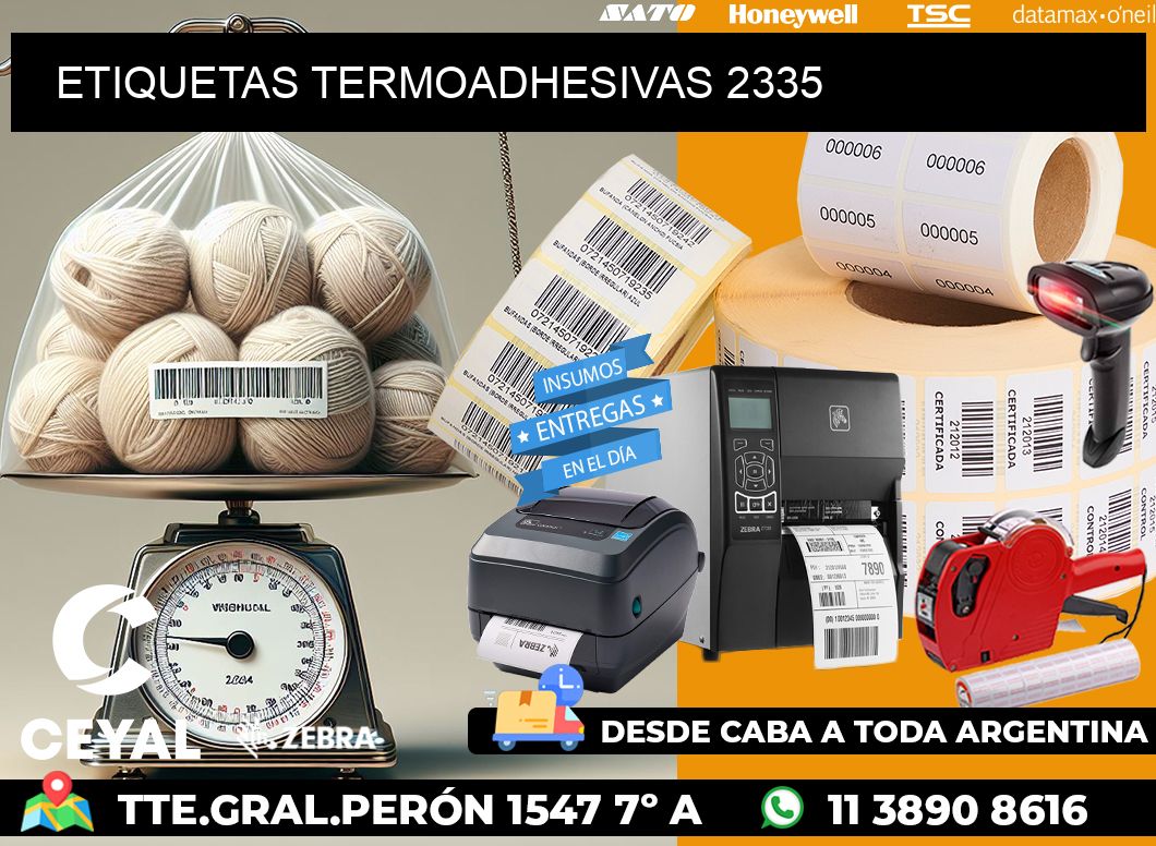 ETIQUETAS TERMOADHESIVAS 2335